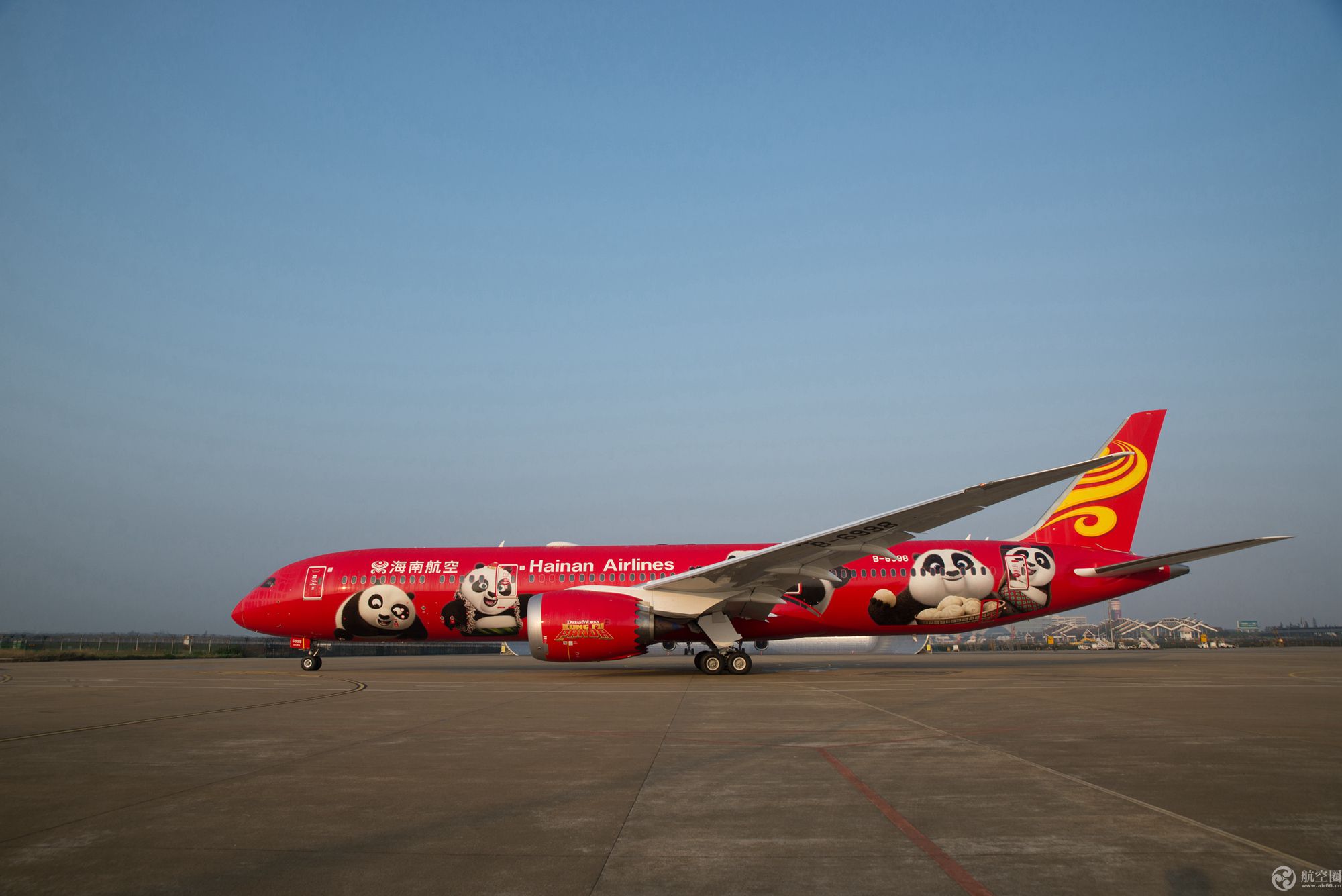 海南航空第二架“功夫熊猫”涂装飞机春节前启航 - 综合 - 航空圈——航空信息、大数据平台