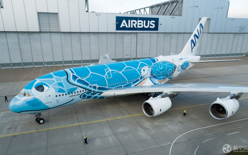 全日空首架a380完成特别涂装 2019年首季交付