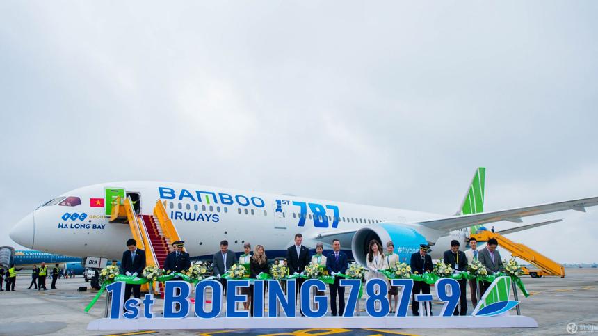 越竹航空接收第一架波音787-9 越南首家运营宽体机民营航空