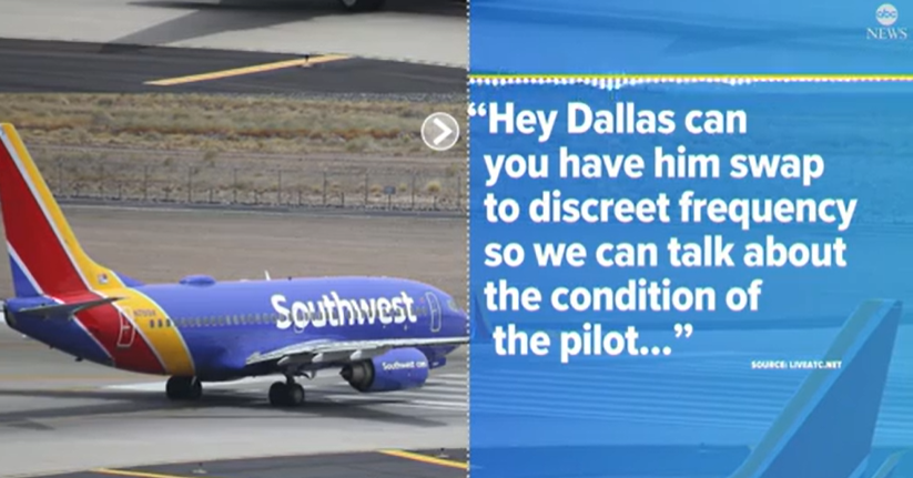 美国一机长飞行中晕倒 另一家航空公司休班机长帮忙返航降落