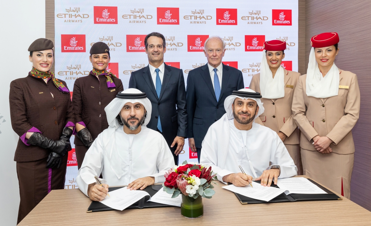 阿联酋航空和阿提哈德航空宣布扩展联运合作 促进阿联酋旅游业发展