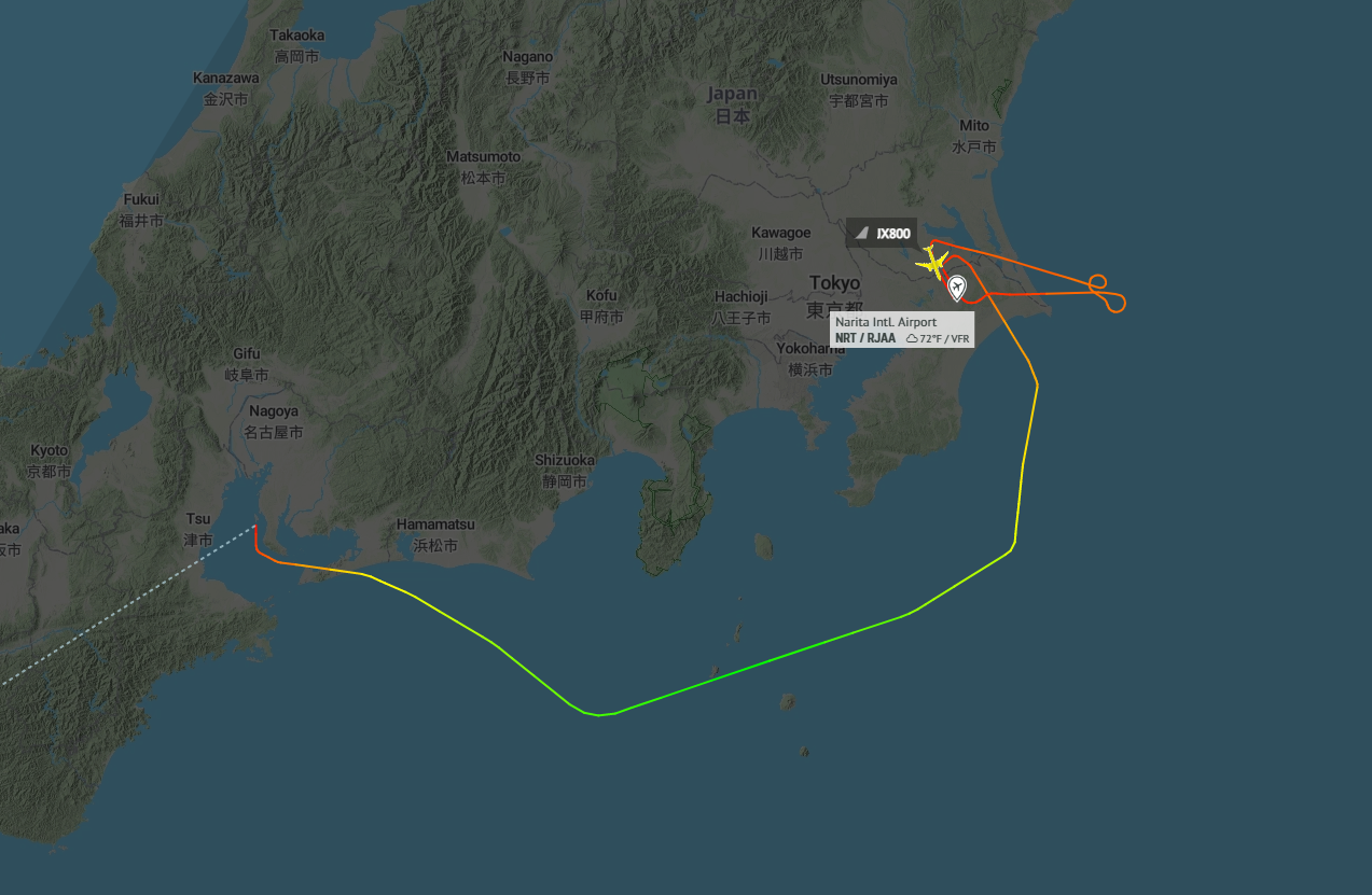 星宇航空台湾飞东京航班遇怪风两次降落不成功 降落名古屋加油   　