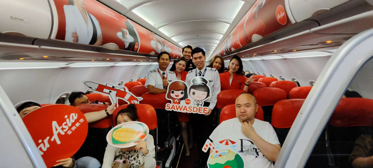 亚洲航空西安-曼谷航线顺利复航