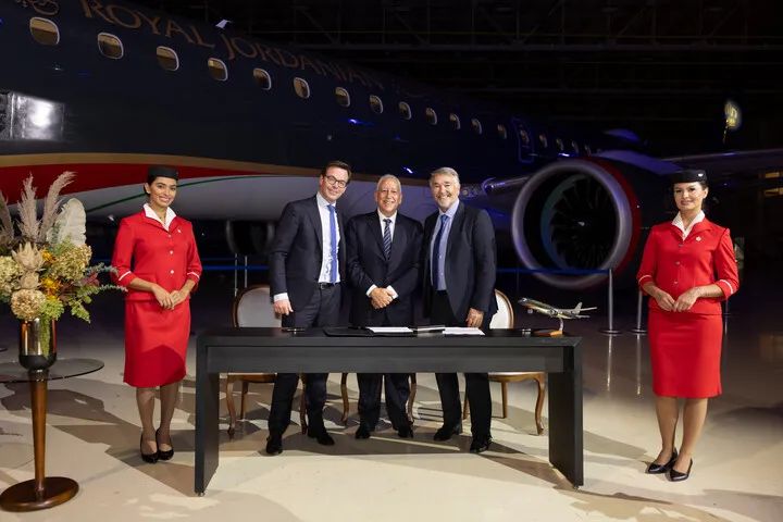 Azorra向皇家约旦航空交付首批两架巴航工业E195-E2飞机