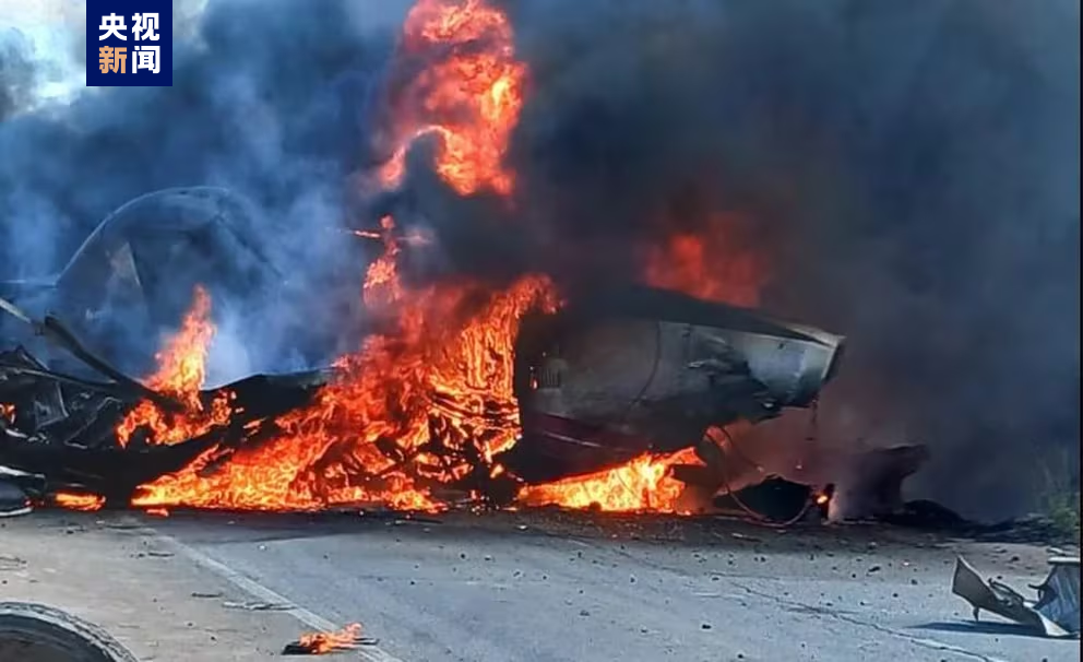 智利一架灭火飞机坠毁 驾驶员身亡