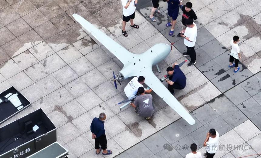 “直升机+无人机”紧急出动 中豫航空集团驰援河南南阳