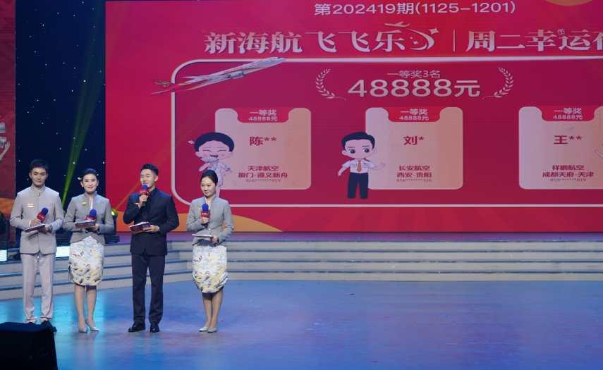 新海航“飞飞乐”现金抽奖活动第十九期在海南举行