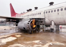 全球首套 波音737真机改建航空器消防救援真火实训系统交付