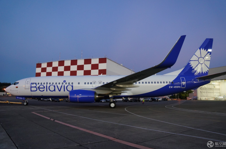 白俄罗斯航空（Belavia）近日接收了他们从波音直接购买的首架737-800。