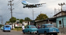 美国“空军一号”首次降落古巴哈瓦那