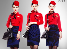  红土航空发布空乘制服 红航女孩引领新时尚