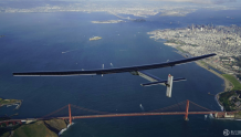 世界上最先进太阳能飞机穿越太平洋 为环球飞行最危险一段