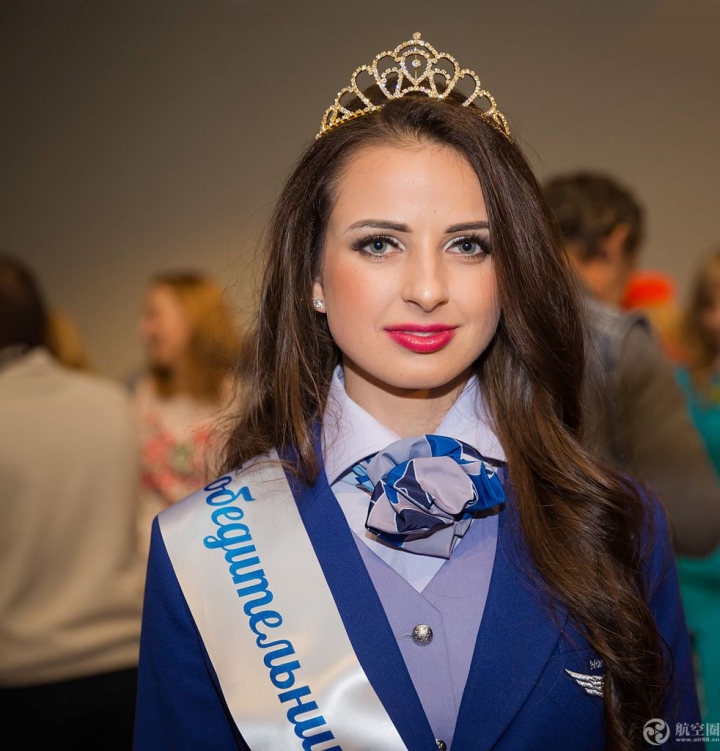 2016俄罗斯最美空姐近日出炉，25岁空姐安娜·古琳娜夺冠。 