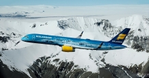 最冷酷彩绘飞机  冰岛航空“飞行的冰河”如同置身冰洞