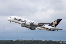新航首架配备全新客舱产品的A380飞抵新加坡